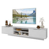 Rack Flotante para TV hasta 80 Pulgadas 218 cm 2 Puertas Blanco Stella Madesa