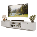 Rack Flotante para TV hasta 80 Pulgadas 218 cm 2 Puertas Blanco Vik Madesa