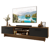 Rack para TV hasta 80 Pulgadas 218 cm 2 Puertas Marrón/Negro Agata Madesa