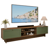 Rack para TV hasta 80 Pulgadas 218 cm 2 Puertas Marrón/Verde Vik Madesa