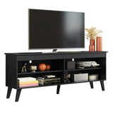 Rack para TV hasta 65 Pulgadas con Patas Negro Turim Madesa