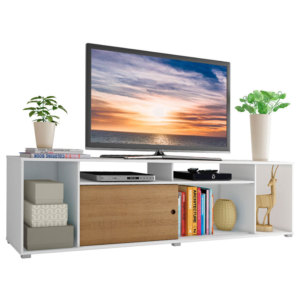 Rack para TV hasta 65 Pulgadas Madesa Cancun Blanco/Marrón