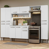 Combo Completo de Cocina 261cm Blanco Emilly Hit Madesa