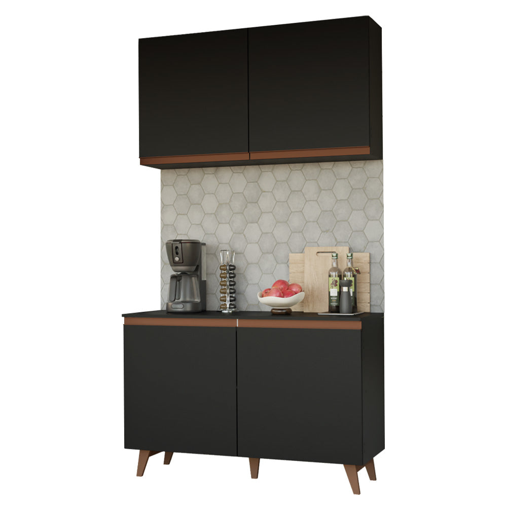 Combo completo de Cocina Reims 120 cm Negro
