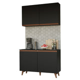 Combo completo de Cocina Reims 120 cm Negro