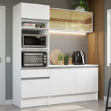 Combo completo de Cocina 180 cm 1 Cajón 6 Puertas Diamante Blanco