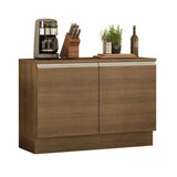 Bajo Mesada Cocina 120 x 60 cm 2 Puertas (Con Mesada) Marrón Glamy Madesa