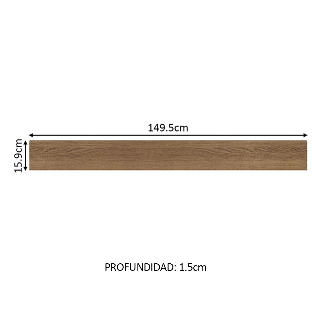 Frente Falsa para Bajo Mesada Madesa Glamy 150 cm Marrón