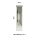 Bajo Mesada 20 x 60 cm (Con Mesada) Porta Repasador Blanco Línea Estándar Madesa