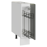 Especiero 20 cm X 60 cm, 1 puerta (Sin Mesada) Blanco/Gris Lux Madesa