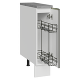 Bajo Mesada Especiero 20cm 1 Puerta (Con Mesada) Blanco Aterciopelado Lux Madesa