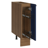 Bajo Mesada Especiero 20x60 cm 1 Puerta (Sin Mesada) Marrón/Azul Vik