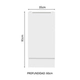 Bajo Mesada Cocina 35 x 60 cm 1 Puerta (Sin Mesada) Blanco Stella Madesa
