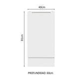 Bajo Mesada Cocina 40 x 60 cm 1 Puerta (Sin Mesada) Blanco Stella Madesa