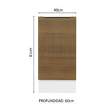 Bajo Mesada Cocina 40 x 60 cm 1 Puerta (Sin Mesada) Blanco/Marrón Stella Madesa