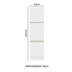 Despensero 60 x 60 cm 3 Puertas Blanco Glamy Madesa