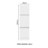 Despensero Madesa Glamy 60 x 60 cm 3 Puertas Blanco