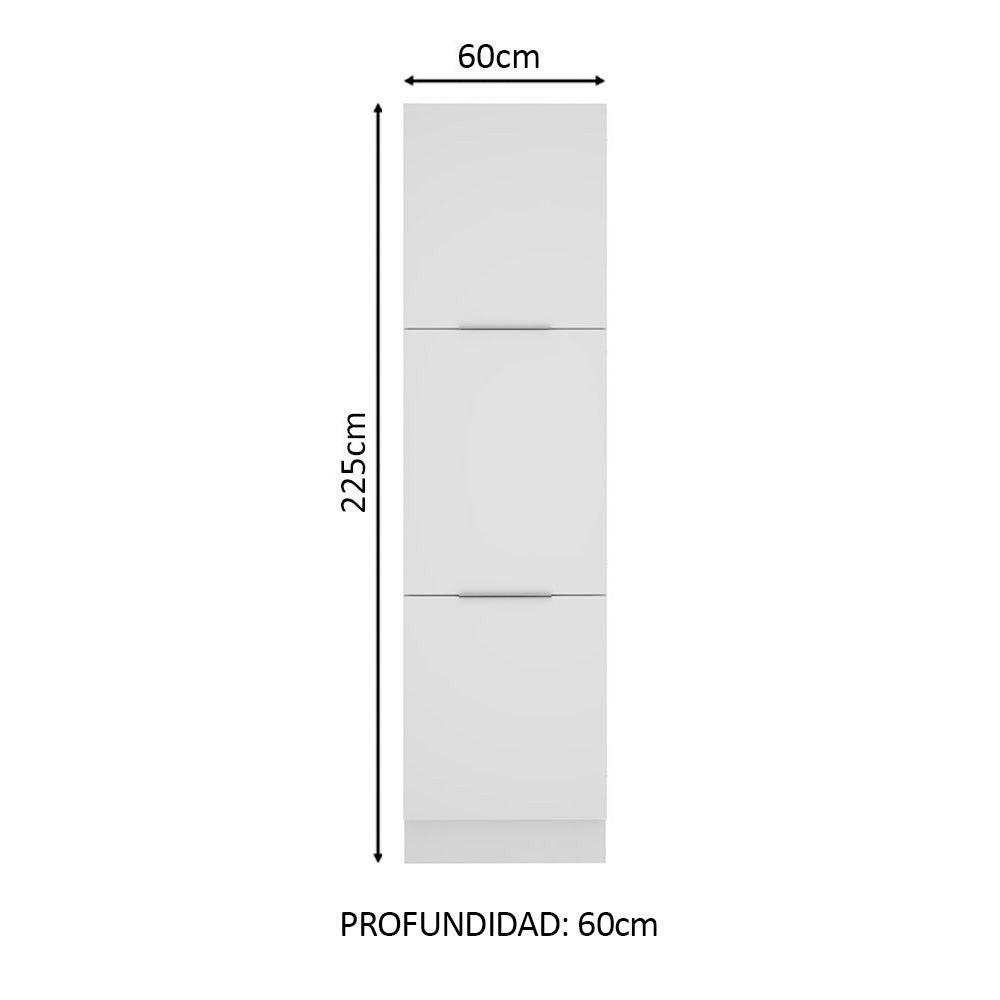 Despensero 60 x 60 cm 3 Puertas Blanco Stella Madesa