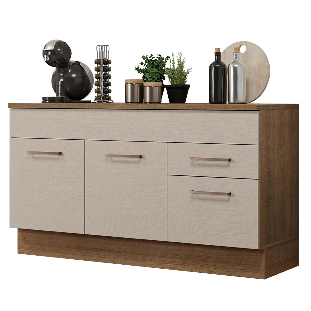 Bajo mesada Madesa Agata 150 Cm 2 Puertas 2 Cajones