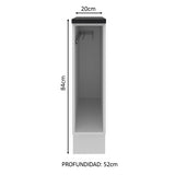 Bajo Mesada Cocina Porta Repasador 100% MDF Blanco Acordes Madesa