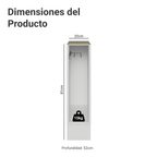 Bajo Mesada Porta Repasador 20 cm Sin Mesada Blanco Madesa