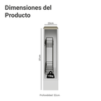 Bajo Mesada Especiero 20 cm Sin Mesada Blanco Madesa