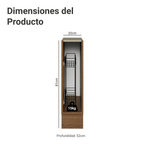 Bajo Mesada Especiero 20 cm Sin Mesada Marrón Madesa