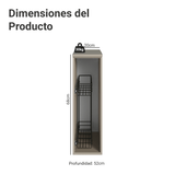 Bajo Mesada Especiero 20 cm Flotante Crema Nice