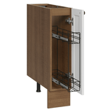 Bajo Mesada Especiero 20 cm 1 Puerta (Sin Mesada) Marrón/Blanco Vik