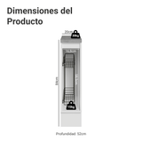 Bajo Mesada Especiero 20 cm 1 Puerta Blanco/Negro Lux Madesa