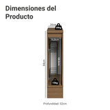 Bajo Mesada Especiero 20 cm 1 Puerta Marrón/Gris Lux Madesa
