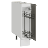Bajo Mesada Especiero 20 cm 1 Puerta (Sin Mesada) Blanco/Gris Vik