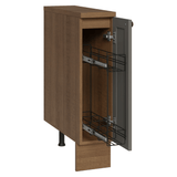 Bajo Mesada Especiero 20 cm 1 Puerta (Con Mesada) Marrón/Gris Vik