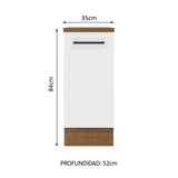 Bajo mesada Madesa Agata 35 Cm 1 Puerta
