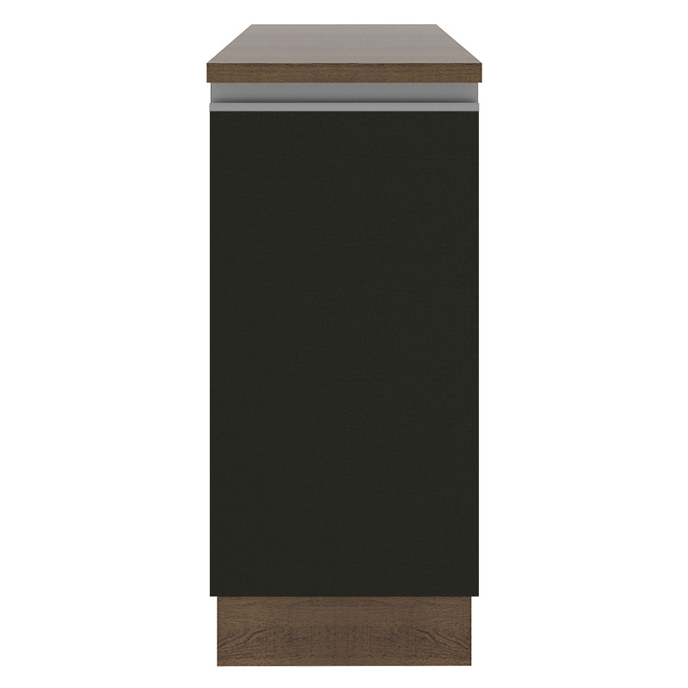 Bajo Mesada 35 cm 1 Puerta Marrón/Negro Glamy