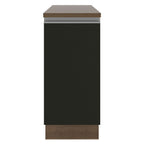 Bajo Mesada 35 x 52 cm 1 Puerta Marrón/Negro Glamy Madesa