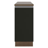 Bajo Mesada 35 cm 1 Puerta Marrón/Negro Glamy
