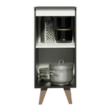 Bajo Mesada Reims 35 cm 1 Puerta Negro