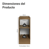 Bajo Mesada de Cocina 35 cm 1 Puerta (Sin Mesada) Marrón/Gris Lux Madesa