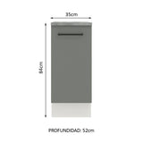 Bajo mesada Madesa Agata 35 Cm 1 Puerta