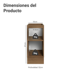 Bajo Mesada 35 cm 1 Puerta Sin Mesada Marrón/Verde Vik Madesa