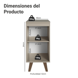 Bajo Mesada 40 cm 1 Puerta Con Patas Nice Crema