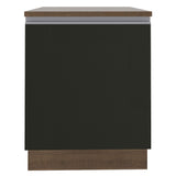 Bajo Mesada 60 cm Con 1 Puerta Glamy Marrón/Negro