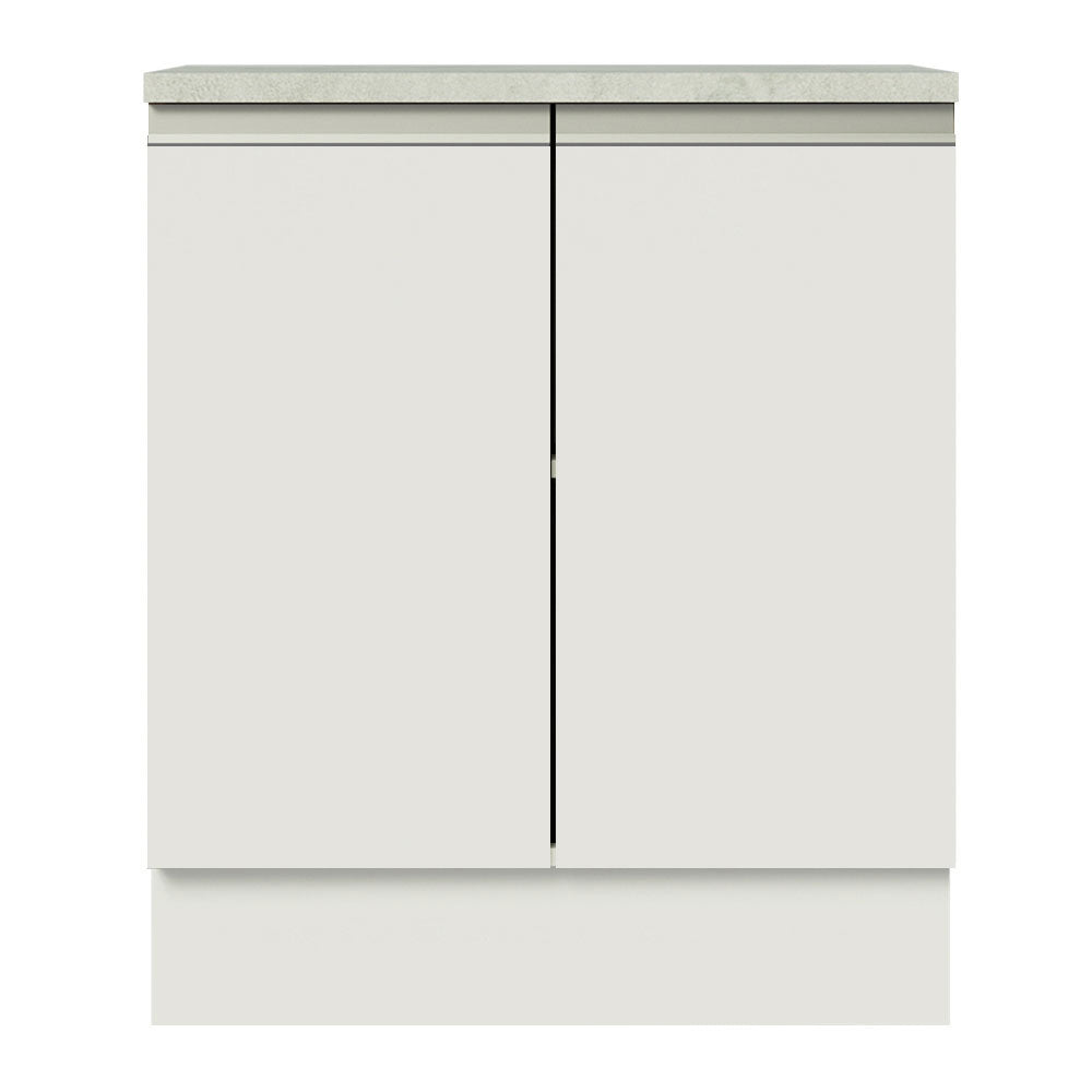 Bajo Mesada 70 cm 2 Puertas Glamy Blanco