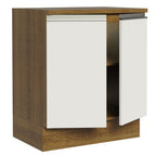 Bajo Mesada 70 cm 2 Puertas Marrón/Blanco Glamy Madesa