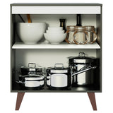 Bajo Mesada 70 cm 2 Puertas Reims Negro