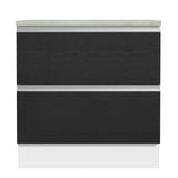 Bajo Mesada Cocina Madesa Glamy 80cm Blanco/Negro