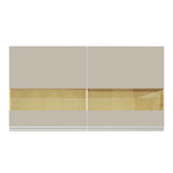 Alacena Gabinete Superior Madesa Glamy 120cm Blanco/Crema