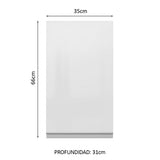 Alacena Cocina 100% MDF 35 cm 1 Puerta Blanco Brillante Acordes Madesa