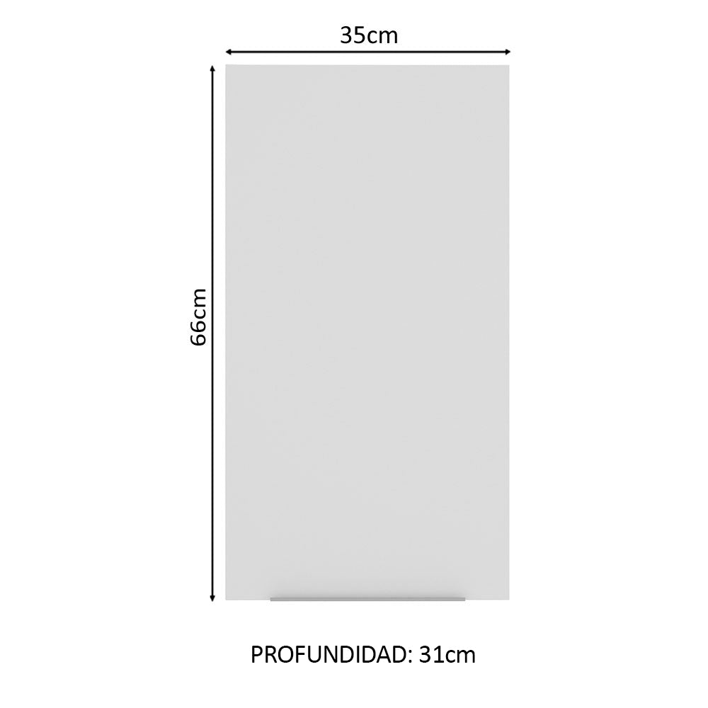 Alacena Cocina 35 cm 1 Puerta Blanco Stella Madesa